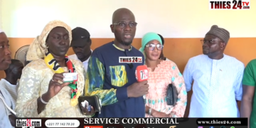 Vidéo/ Vente des cartes PASTEF à Thiès, la caravane d&rsquo;Abdou Bâ Ndiéguène reçue par Abdoulaye Bâ