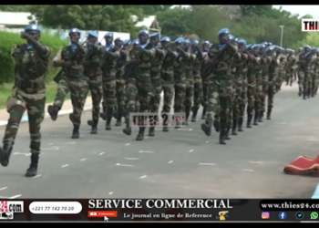 Vidéo/ Le défilé qui a clôturé la cérémonie de dissolution du 4ème contingent sénégalais en Centrafrique