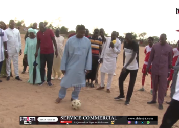 Vidéo/Parrain de la finale, l&rsquo;opérateur économique Modou Kane Thiaw « gâte » la jeunesse de Ndiéyène