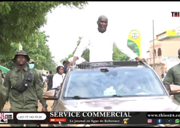 Vidéo/Caravane à Thiès-Est, Mamadou Sakhir Ndiaye officialise sa candidature à la mairie