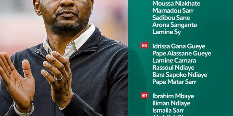 Patrick Vieira, une toute première liste sans Sadio Mané