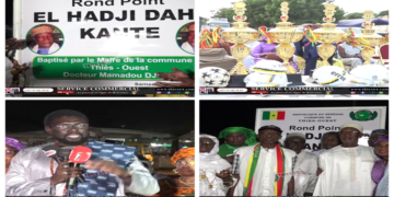 Vidéo/Dr Djité Thiès-Ouest réceptionne le Rond point Daha Kanté, « gâte » les ASC, solde ses comptes avec…..