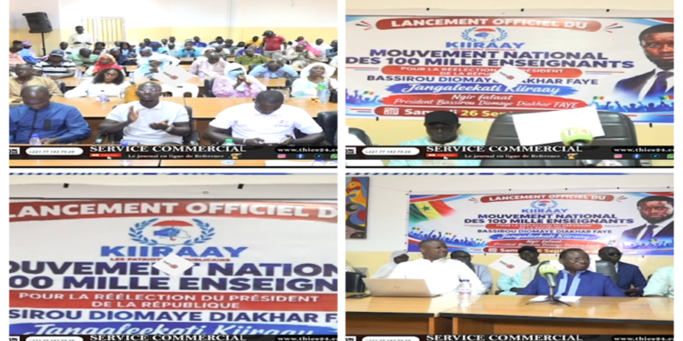 Vidéo/ Lancement à Thiès du mouvement 100.000 enseignants Kiiraay, pour réélire le Président Diomaye