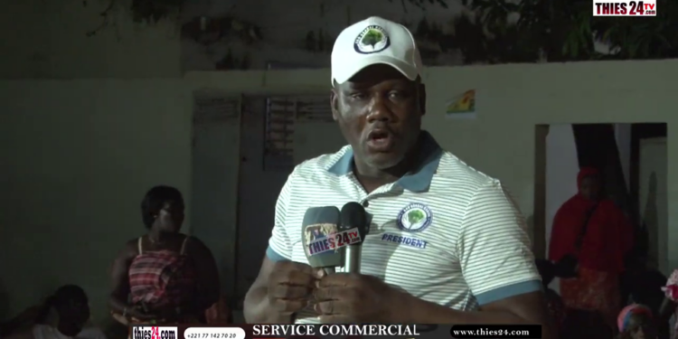 Vidéo/Parrain grande journée d&rsquo;accueil à Sampathé, Sakhir Ndiaye candidat mairie Thiès-Est dévoile…..