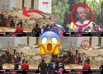 Vidéo/L&rsquo;effondrement d&rsquo;un immeuble R+5 fait 1 mort et 2 blessés à Thiès