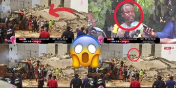 Vidéo/L&rsquo;effondrement d&rsquo;un immeuble R+5 fait 1 mort et 2 blessés à Thiès
