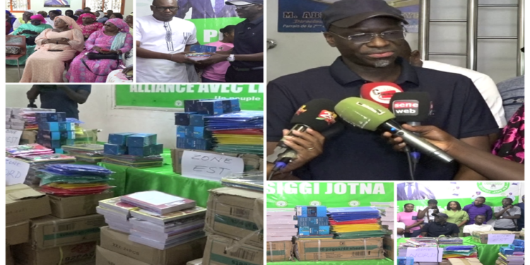 Vidéo/Abdoulaye Dièye atténue la charge des ménages en offrant des fournitures aux élèves
