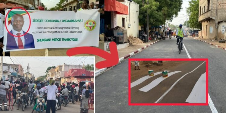 Vidéo/Coup réussi de Dr Babacar Diop, réception des travaux de réhabilitation le la route de Cité Senghor