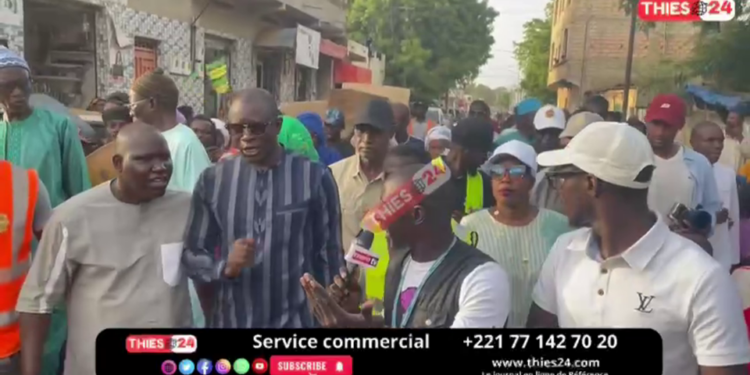 Arrivée triomphale de Dr Babacar Diop à l’inauguration de l’axe reconstruit Robinet Bagarre-Silmang