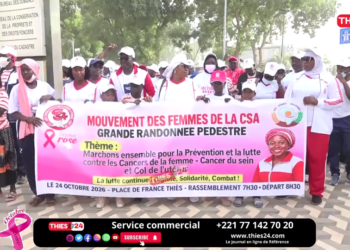 Vidéo/Grande randonnée pédestre à Thiès avec le mouvement national des femmes de la CSA