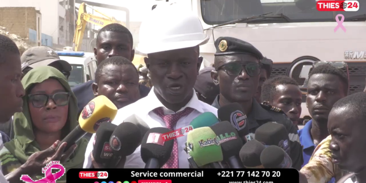 Vidéo/Thiès, 1 mort, 2 blessés dans l&rsquo;effondrement d&rsquo;un R+5, Babacar Diop et Abdoulaye Dièye réagissent