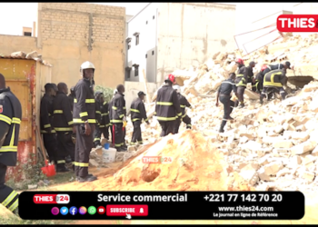 Vidéo/ Effondrement de l&rsquo;immeuble R+5 à THiès, le détail des opérations de secours