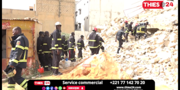 Vidéo/ Effondrement de l&rsquo;immeuble R+5 à THiès, le détail des opérations de secours