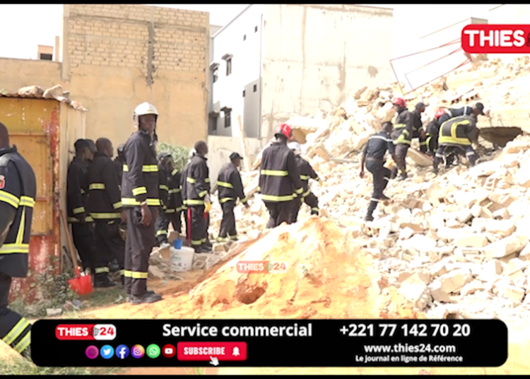Vidéo/ Effondrement de l&rsquo;immeuble R+5 à THiès, le détail des opérations de secours