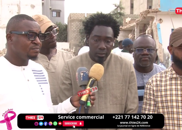 Vidéo/Effondrement d&rsquo;un R+5, sur les lieux, les acteurs immobiliers de Thiès lancent un message fort